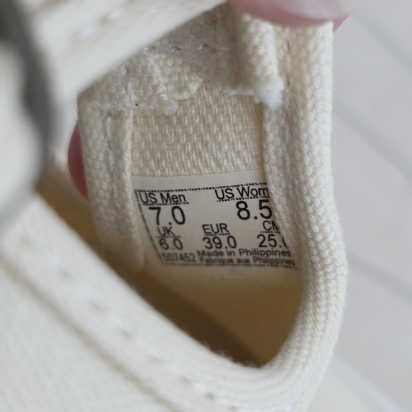 Vans Womens Style 93 Mary Jane Beige Linen Canvas Buckle Shoes Chunky Size 8.5 - Picture 12 of 12
